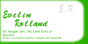 evelin rolland business card